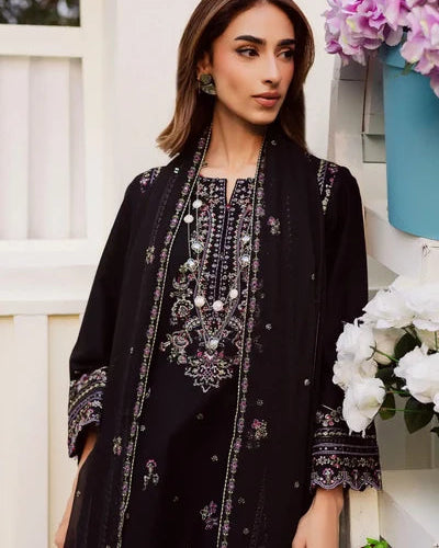 CRS5 3 Piece Embroidered Cambric Suit
