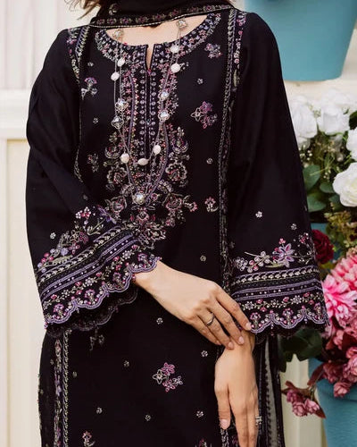 CRS5 3 Piece Embroidered Cambric Suit