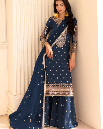 CRS6 3 Piece Embroidered Dress